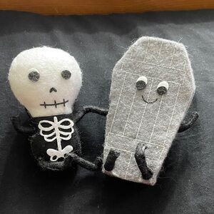 Skeleton and Coffin Plush Set - Target Holiday- Halloween Collection